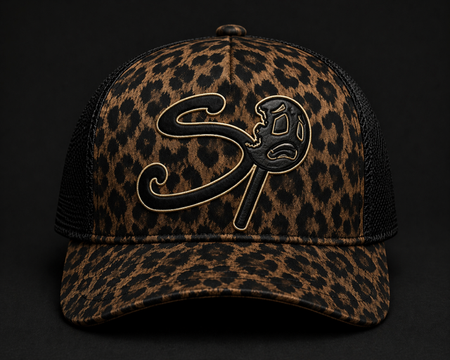 Sleek and aggressive, the black leopard snapback brings a darker, more refined look. Designed with premium embroidery, structured fit, and breathable mesh panels, this cap is made to elevate any outfit while keeping it clean and low-key bold.